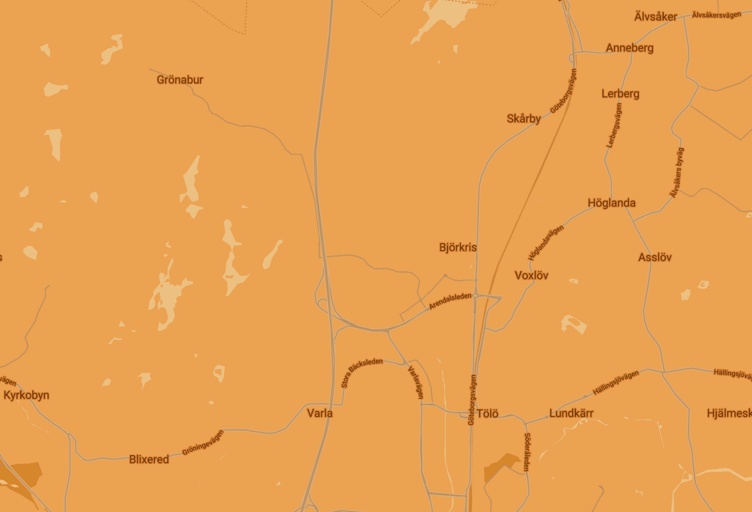 Karta över Björkris